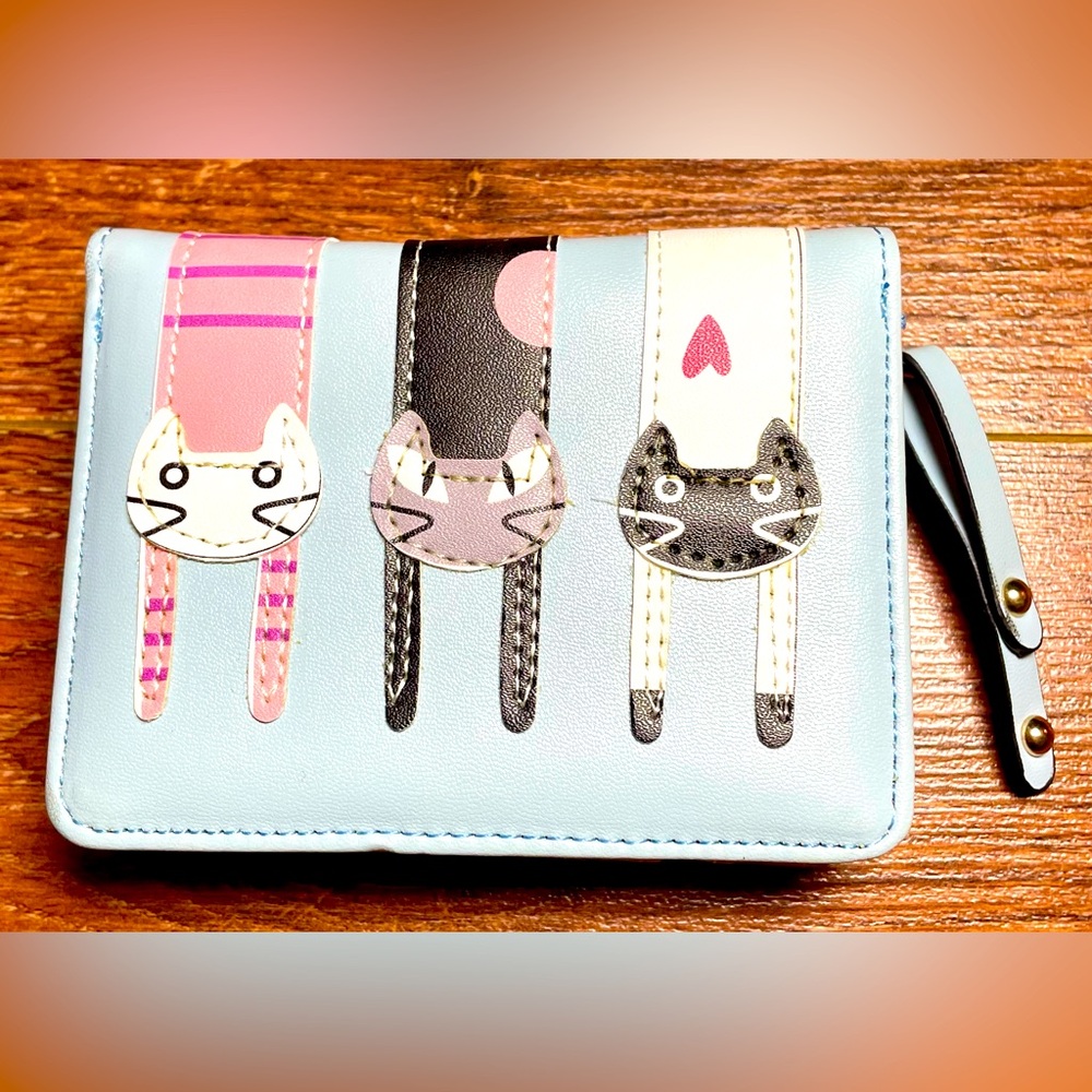 Cute Cat Wallet with Pastel Colors